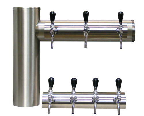 884706755817 CNS-Schanksäule 3-4 leitig - 610 mm Breit (inkl. Fuß)-sRJMF1M-Schanksäule RJMF1-getraenkezapfanlagen.net