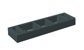 Placa en U para bisagra de borde 4510 / 4511