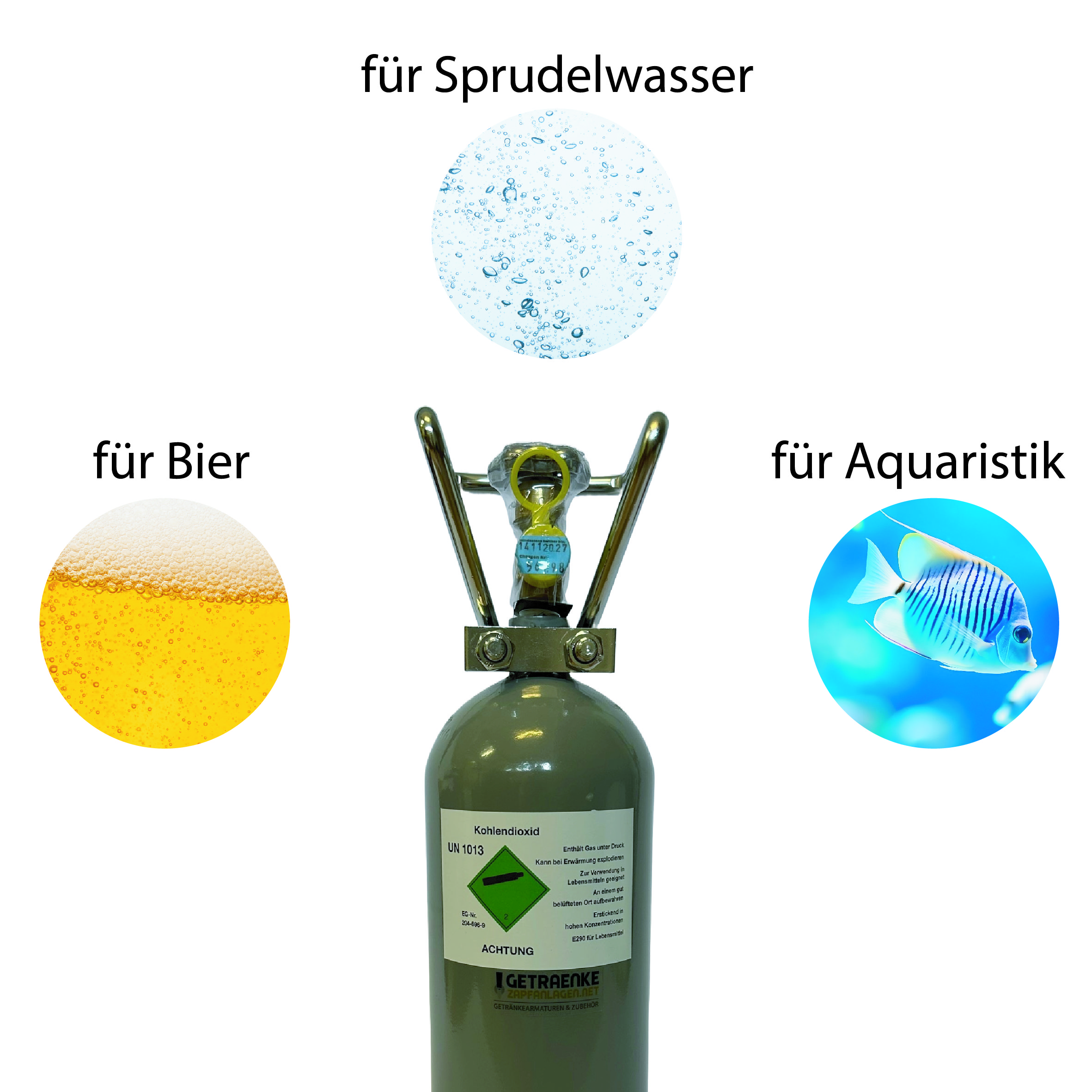 Comprar una botella de CO₂ - Todo lo que necesitas saber sobre la vida útil, el uso y la elección correcta para grifos, agua con gas y acuarios.