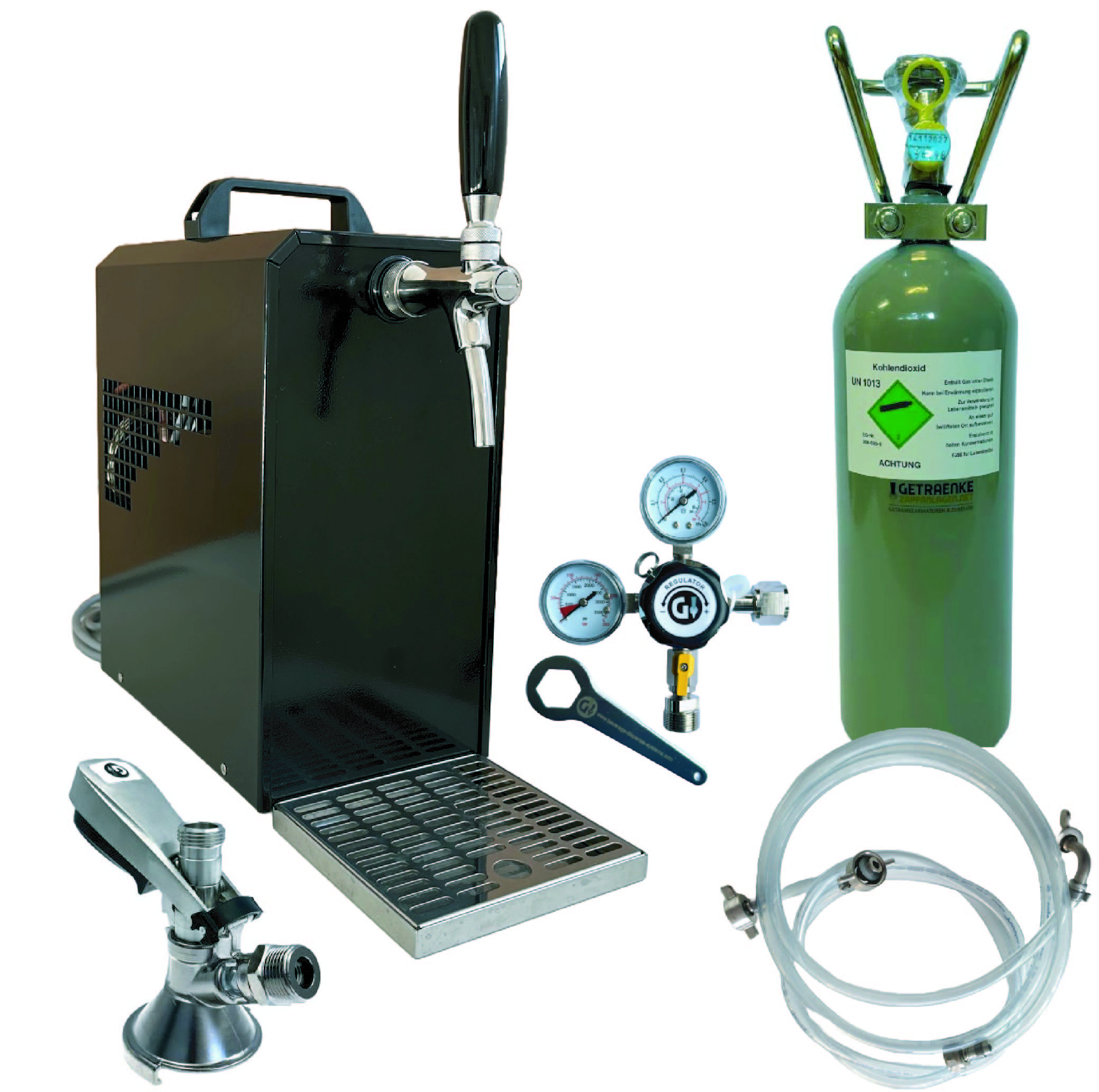 Juego completo dispensador de cerveza, 35 litros/h
