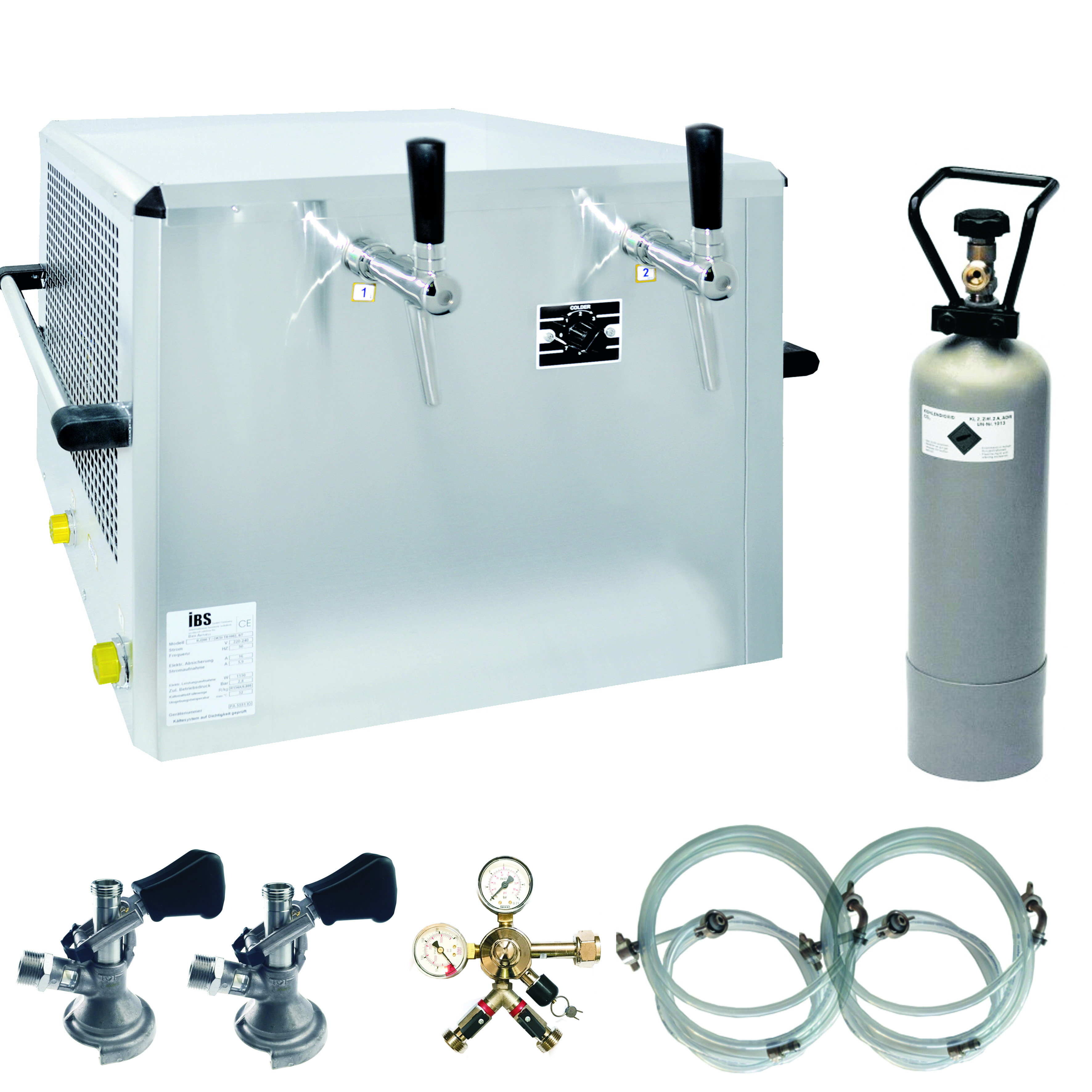 Sistema de llenado de cerveza - Juego completo de 100 litros para dos barriles de cerveza Bierzapfanlage 100 l/h Zapfleistung komplett Set für 2 Bierfässer-SW10695M-Bierzapfanlage, fassbier durchlaufkühler, bierkühler mit zapfanlage, bierkühler 5 liter, bierzapfanlagen kaufen, bierkühler durchlaufkühler, bierkühler amazon
-getraenkezapfanlagen