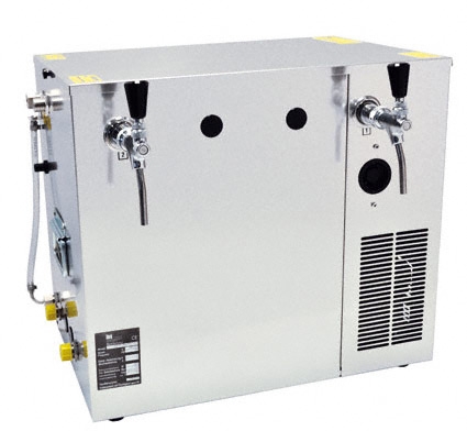 766876959291 Nasskühlgerät 2-leitig, 100 Liter/h Kombikühlgerät, Begleit- und Durchlaufkühlung in einem Gerät mit-B420M-Bierkühler, Zapfanlage, Schankanlage, Bierhahn, Bierzapfanlage-IBS GmbH