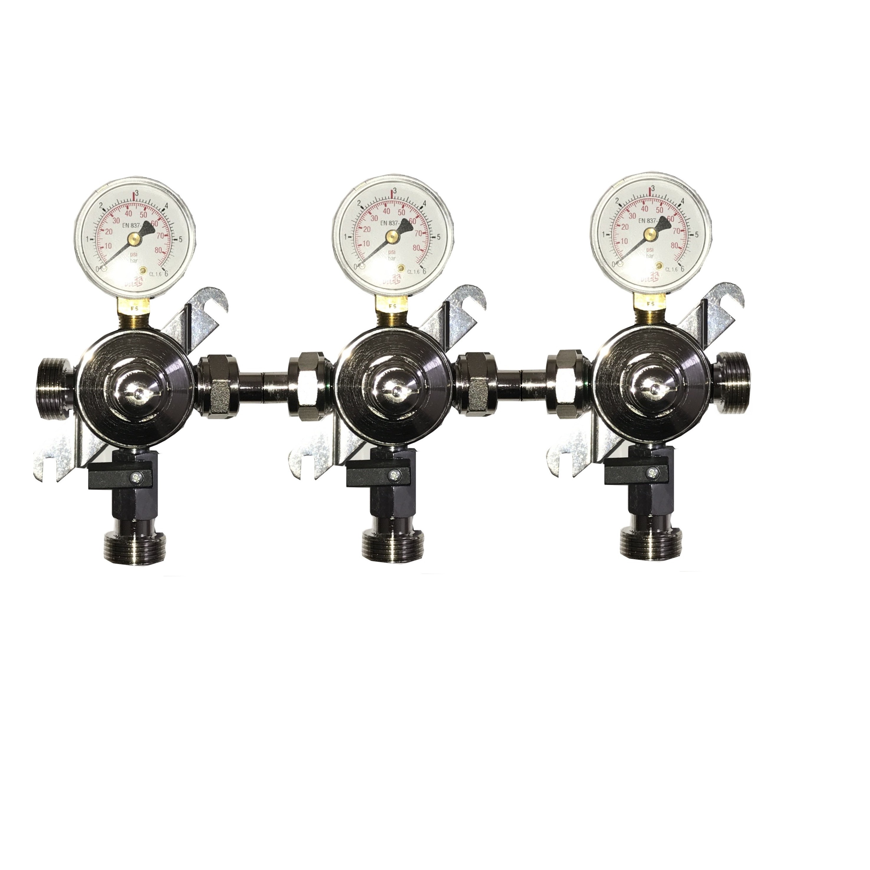 Regulador de presión intermedia-sistema dispensador de cerveza-sin-reloj-control Co2 Zwischendruckregler Batterie-arB-19-Co2 Zwischendruckregler Batterie für Zapfanlage-getraenkezapfanlagen.net