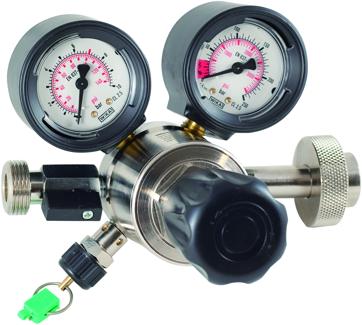 OXY1-HERCULAS CO2 Druckminderer Bier 3 bar, 1-leitig-oxy1-Herkules-Co2 Druckminderer Bier 3 bar, Oxyturbo Co2 Druckminderer, Co2 Druckminderer Bier, Druckminderer Zapfanlage -oxyturbo