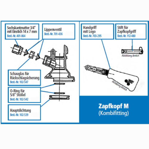 612254250971 Ersatzteil zu Kombizapfkopf Micro Matic / HIWI-ajKombiM--getraenkezapfanlagen.net