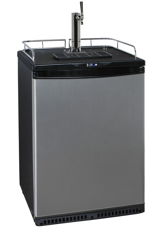 Nevera de acero inoxidable con columna pivotante Bierzapfanlage Bierbar kpl. bis 50 Liter KEG-SA03M-Bierzapfanlage, Bierbar, mobile Zapfanlage kpl. bis 50 Liter KEG-getraenkezapfanlagen.net