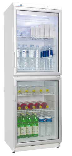 134224144996 Glastürkühlschrank - CD 350.2 - WEISS N mit Umluftkühlung-CD350.2-WEISSN--getraenkezapfanlagen.net
