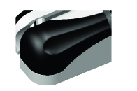 300DPI-CMYK-7514-020006 Tapa para bisagra de borde 7514 derecha, negra