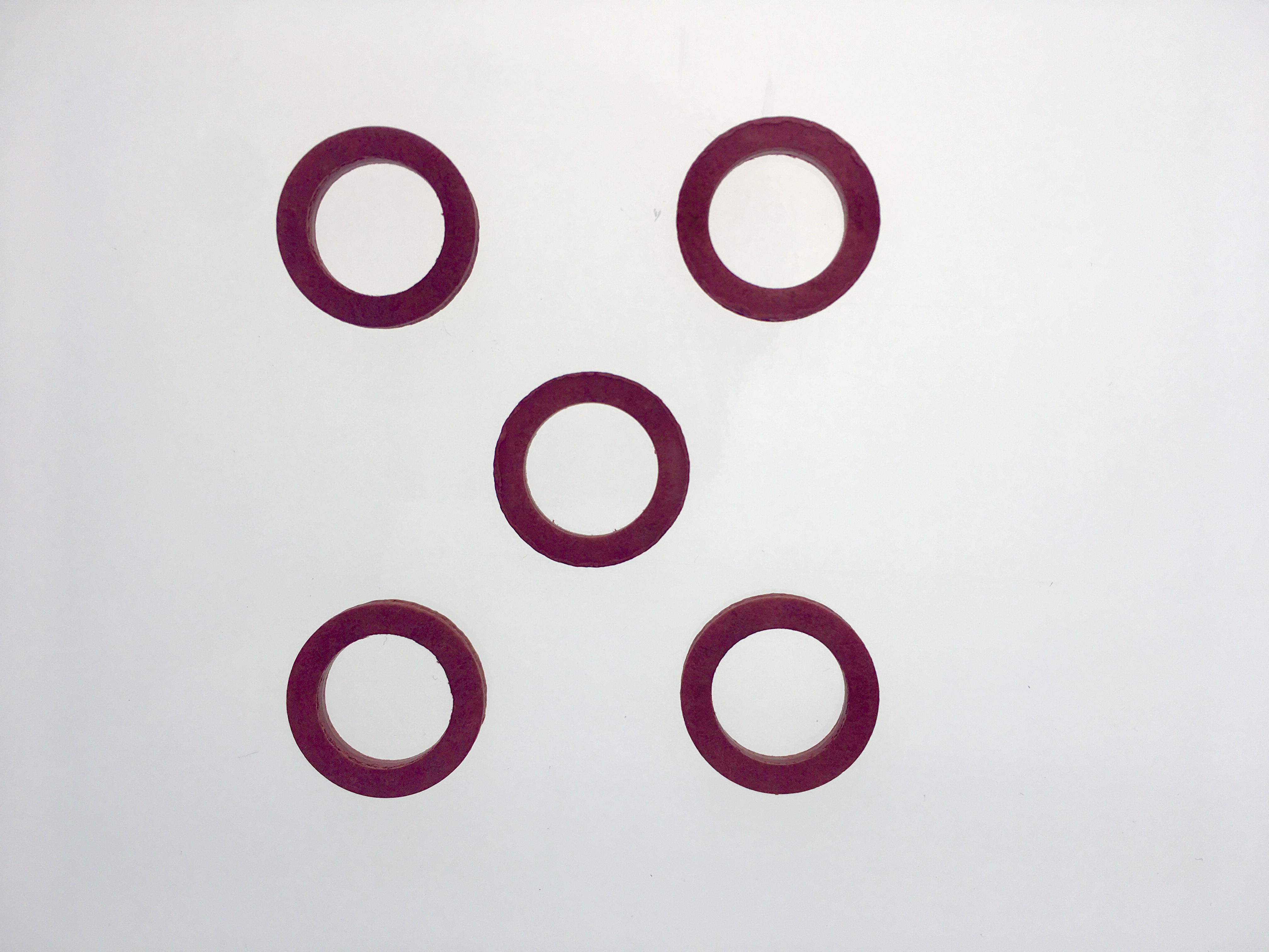 SW10594-2 5 Dichtungen Vulkanfiberringe rot für Druckminderer Co2-SW10594-5 Dichtungen Vulkanfiberringe rot für Druckminderer Co2-getraenkezapfanlagen.net