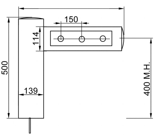 504870897384 CNS-Schanksäule 3-4 leitig - 610 mm Breit (inkl. Fuß)-sRJMF1M-Schanksäule RJMF1-getraenkezapfanlagen.net