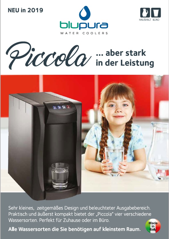 dispensador de agua piccola Sprudel und Tafelwasser Zapfanlage Blupura Piccola 15 Fizz black-900889-Blupura, Blupura Piccola 15 Fizz, Piccola 15 Fiz-Blupura