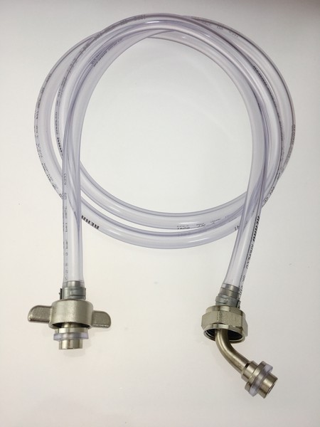 sw10481 Bierschlauch weich klar komplett 7 mm 1,5 mtr.-SW10481-Bierschlauch weich klar komplett 7 mm 1,5 mtr. -getraenkezapfanlagen.net