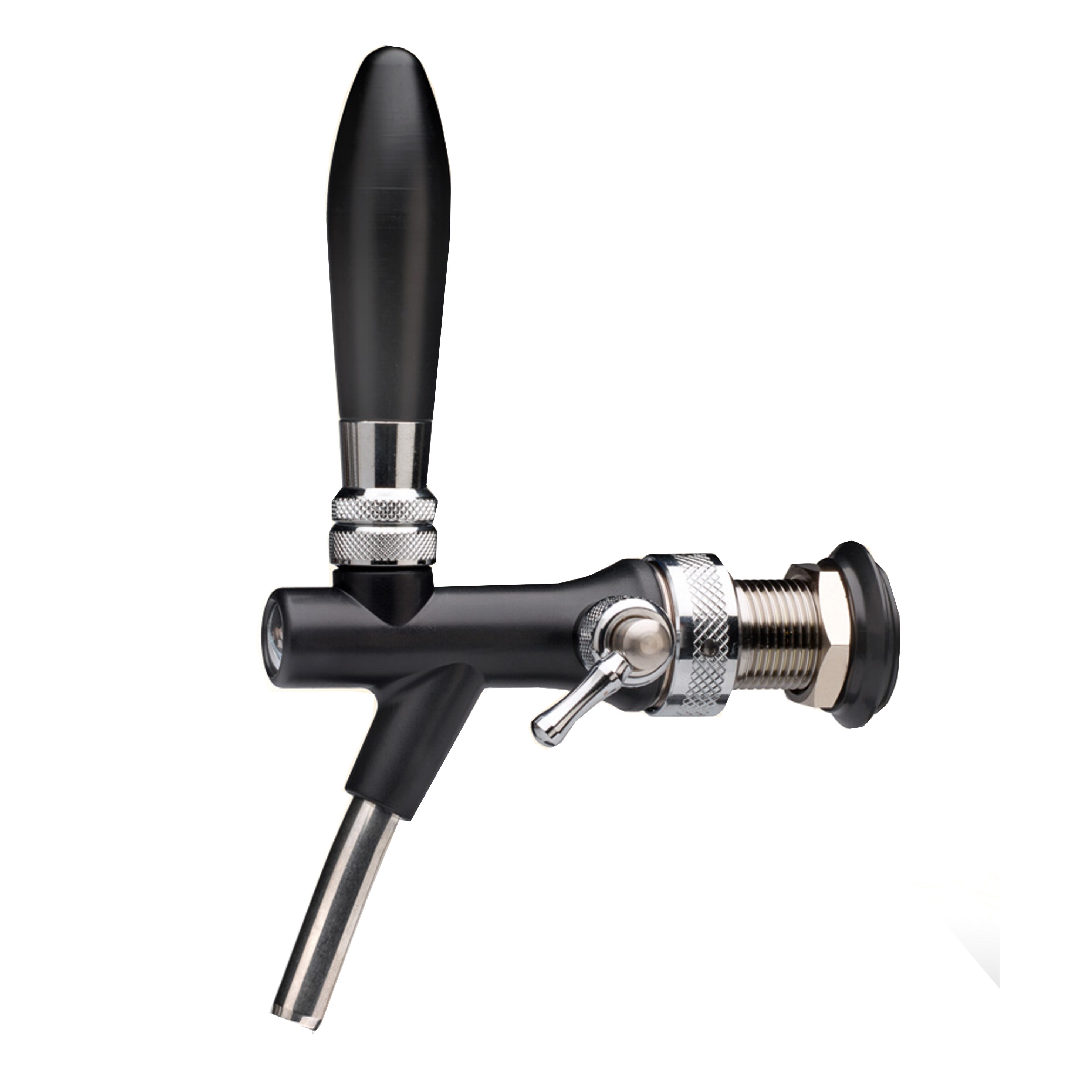 Grifo de cerveza compensador - negro Kompensator Schankhahn Bierhahn Bier Zapfhahn-b110M-Schankhahn, Bierhahn, Bier Zapfhahn, Kompensatorschankhahn-getraenkezapfanlagen.net