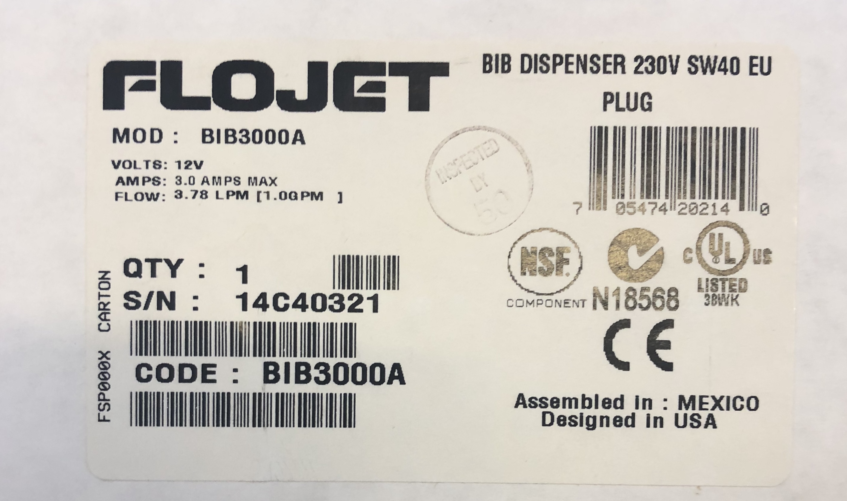 IMG_5494 Flojet BAG IN BOX Elektro Pumpe BIB3000A-bjB630-Flojet Pumpe Bag in Box, bag in box pumpe, Flojet pumpe BIB3000, Flojet pumpe BIB5000-Flojet