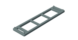 Placa en U 5 mm para bisagra de canto 4000 / 4001