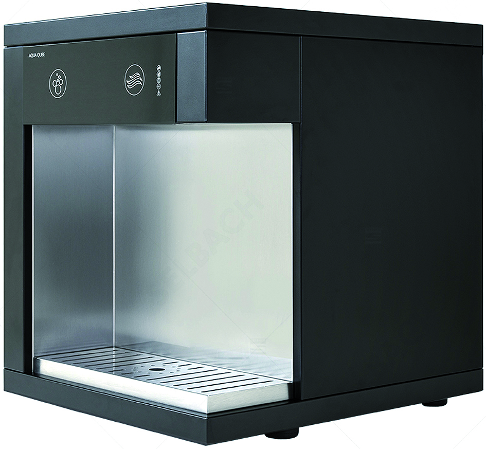 300DPI-CMYK-14-7111-0002-000 AQUA QUBE Oberthekengerät CT 30 schwarz-1-2-30ST-Wasserspender, Wasserausschanksäulen, Oberthekenausführung-Selbach