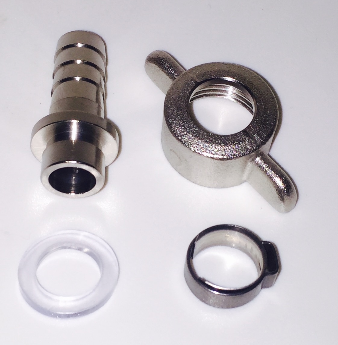 Atornilladura de cerveza-tuerca-Fl-10mm Bier Verschraubung 10 mm Flügel Mutter-Z1751.581--getraenkezapfanlagen.net