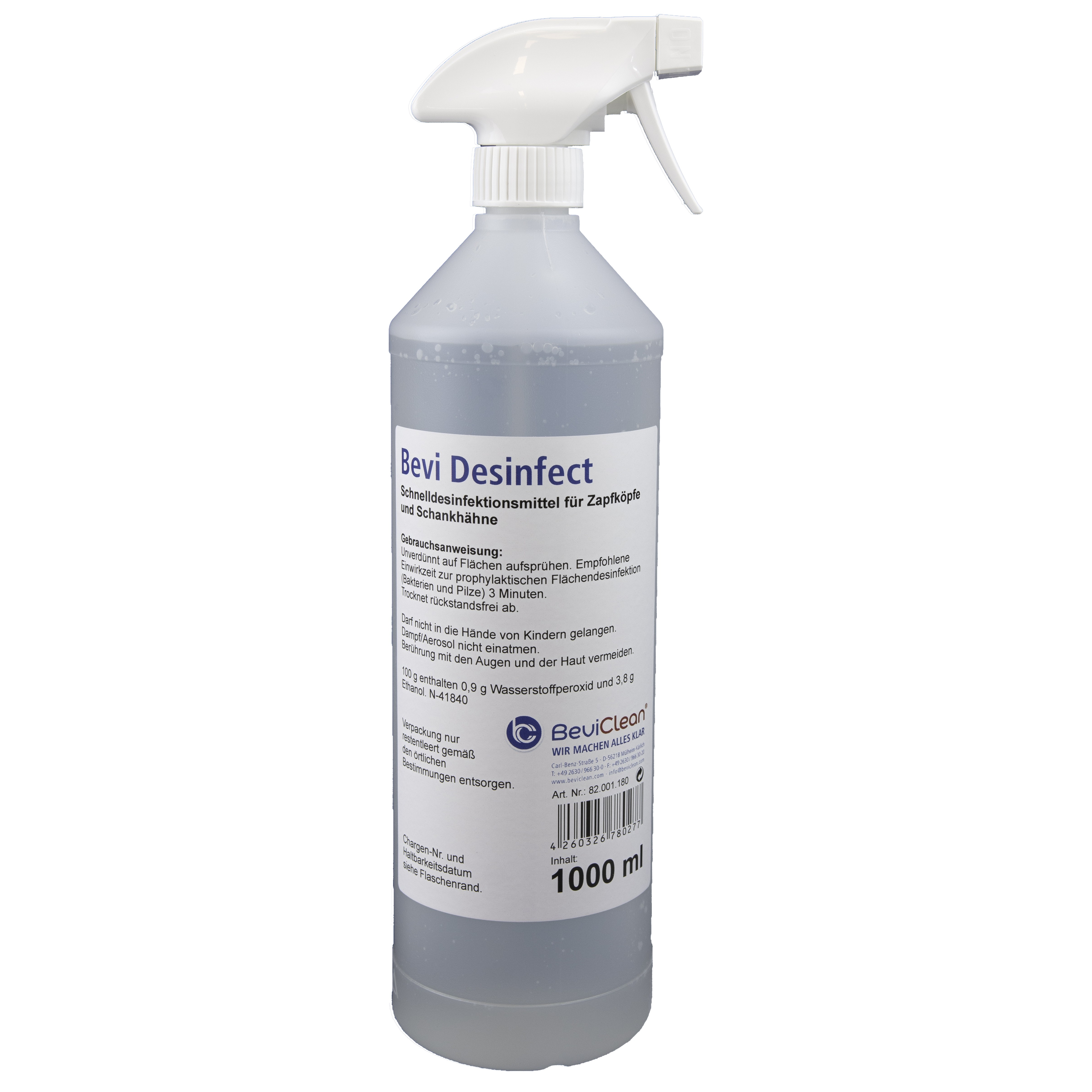 Bevi NeutroDes IHO 1 Liter Sprühflasche-av82001180-Bevi Desinfect 1 Liter Sprühflasche; Bevi NeutroDes IHO 1 Liter Sprühflasche-Bevi Clean