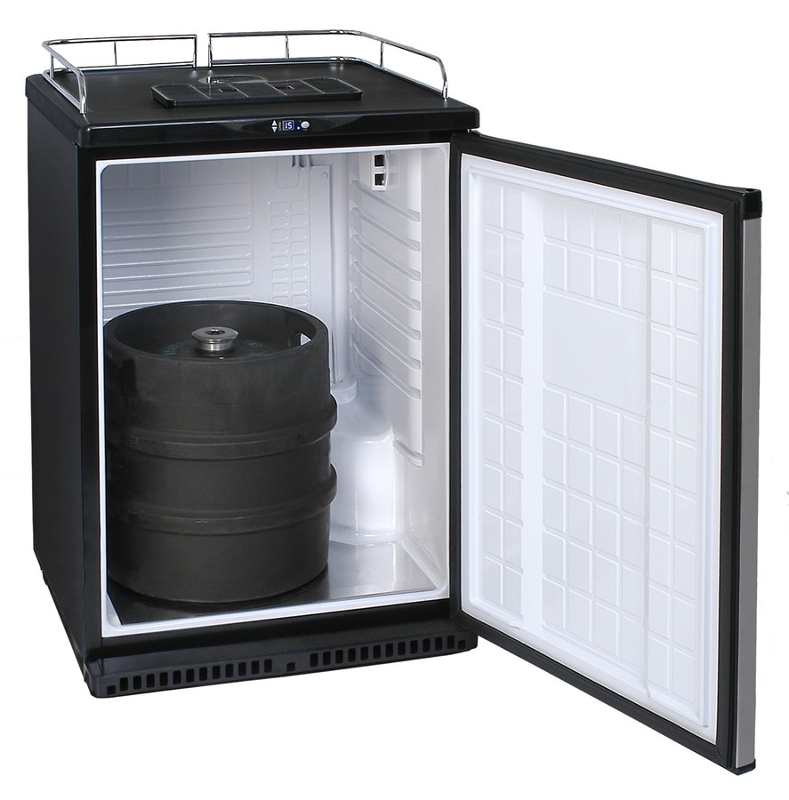 nevera-barril-de-cerveza-nevera-acero inoxidable-frontal-abierto Fassbierkühlschrank BK160, Bierfasskühlschrank, Bierkühlschrank-BK160-Fassbierkühlschrank BK160, Bierfasskühlschrank, Bierkühlschrank-getraenkezapfanlagen.net