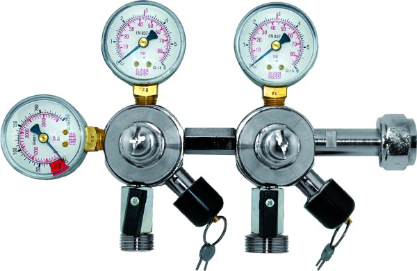 Reductor de presión combinado CO2 tipo 3 y 7 bar