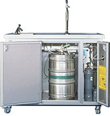 Barra de cerveza móvil MT3 1 línea 60 litros de capacidad dispensadora