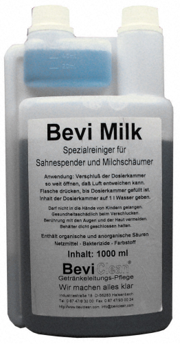 Bevi Milk limpiador especial para dispensadores de nata, espumadores de leche