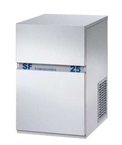 SF25 Fabricador de hielo en conos con recipiente de almacenamiento